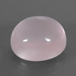 10,40 ctw natürlicher rosafarbener Rosenquarz, Oval Schliff, Transparent