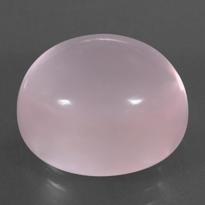 11,75 ctw natürlicher rosafarbener Rosenquarz, Oval Schliff, Transparent