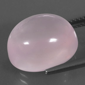 11,75 ctw natürlicher rosafarbener Rosenquarz, Oval Schliff, Transparent
