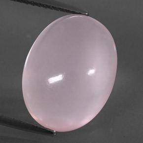 9,91 ctw natürlicher rosafarbener Rosenquarz, Oval Schliff, Transparent