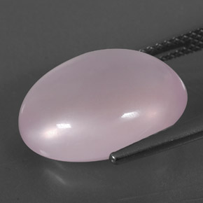 9,91 ctw natürlicher rosafarbener Rosenquarz, Oval Schliff, Transparent