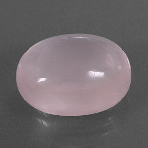 12,07 ctw natürlicher rosafarbener Rosenquarz, Oval Schliff, Transparent