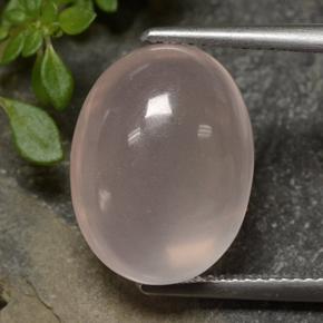 13,32 ctw natürlicher rosafarbener Rosenquarz, Oval Schliff, Transparent