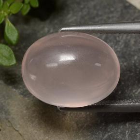 13,32 ctw natürlicher rosafarbener Rosenquarz, Oval Schliff, Transparent