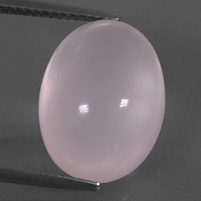 11,02 ctw natürlicher rosafarbener Rosenquarz, Oval Schliff, Transparent