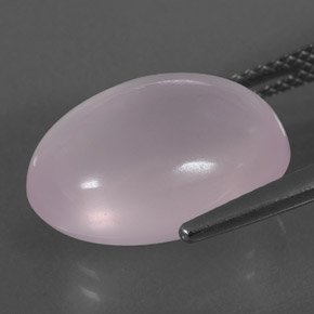11,02 ctw natürlicher rosafarbener Rosenquarz, Oval Schliff, Transparent