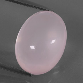 11,36 ctw natürlicher rosafarbener Rosenquarz, Oval Schliff, Transparent