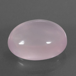 11,36 ctw natürlicher rosafarbener Rosenquarz, Oval Schliff, Transparent