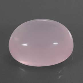 13,08 ctw natürlicher rosafarbener Rosenquarz, Oval Schliff, Transparent