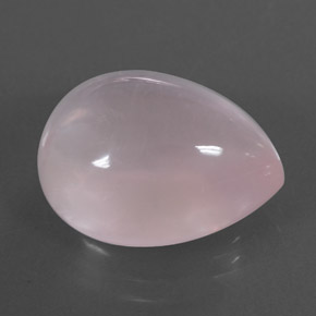 11,22 ctw natürlicher rosafarbener Rosenquarz, Birnenform, Transparent