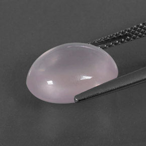 5,12 ctw natürlicher rosafarbener Rosenquarz, Oval Schliff, Transparent