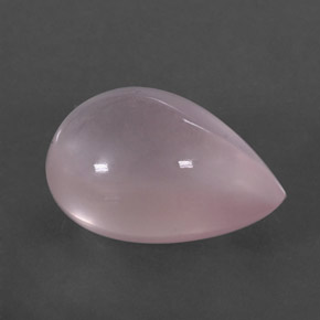 5,27 ctw natürlicher rosafarbener Rosenquarz, Birnenform, Transparent