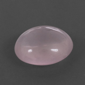 7,12 ctw natürlicher rosafarbener Rosenquarz, Oval Schliff, Transparent