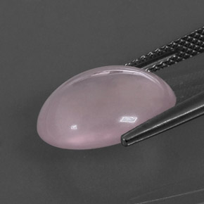 7,12 ctw natürlicher rosafarbener Rosenquarz, Oval Schliff, Transparent
