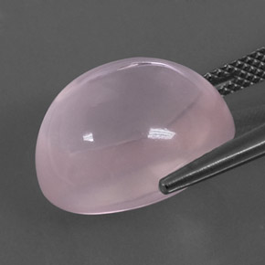 14,93 ctw natürlicher rosafarbener Rosenquarz, Transparent, Transparent / Lichtdurchlässig