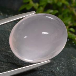 16,25 ctw natürlicher rosafarbener Rosenquarz, Oval Schliff, Lichtdurchlässig