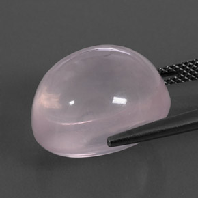 19,38 ctw natürlicher rosafarbener Rosenquarz, Oval Schliff, Transparent