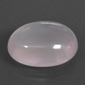 17,53 ctw natürlicher rosafarbener Rosenquarz, Oval Schliff, Transparent