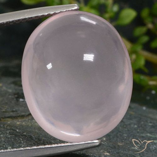 16.28ct Natürlicher hellrosa Rosenquarz, Oval, Lichtdurchlässig