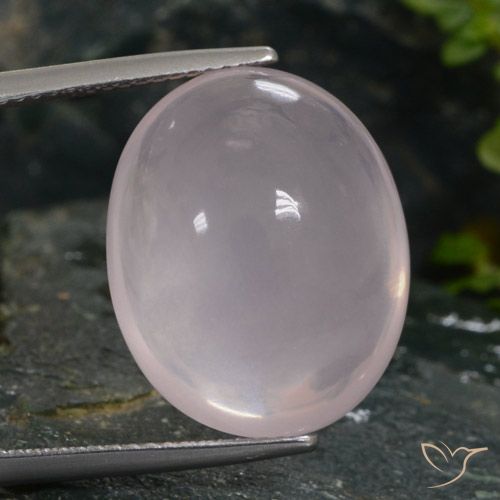 20.14ct Natürlicher Sehr helles Rosenrosa Rosenquarz, Oval, Lichtdurchlässig