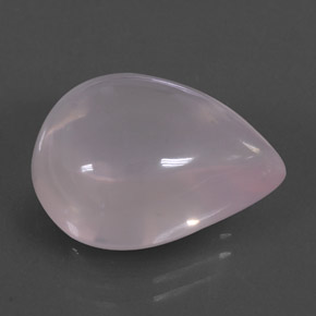 15,41 ctw natürlicher rosafarbener Rosenquarz, Birnenform, Transparent