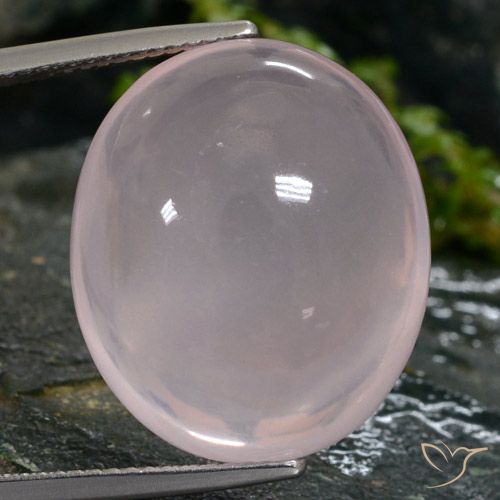 26.44ct Natürlicher hellrose-rosa Rosenquarz, Oval, Lichtdurchlässig