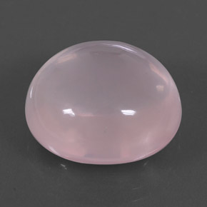 17,96 ctw natürlicher rosafarbener Rosenquarz, Oval Schliff, Transparent