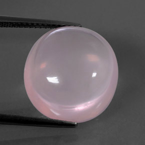 9,17 ctw natürlicher Light Pink  Rosenquarz, Oval Schliff, Transparent