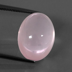 15,03 ctw natürlicher rosafarbener Rosenquarz, Transparent, Transparent / Lichtdurchlässig