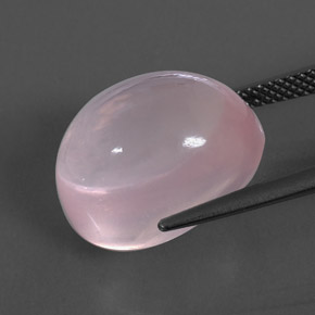 15,03 ctw natürlicher rosafarbener Rosenquarz, Transparent, Transparent / Lichtdurchlässig