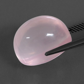 17,60 ctw natürlicher rosafarbener Rosenquarz, Transparent, Transparent / Lichtdurchlässig