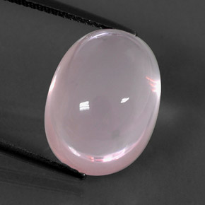 14,43 ctw natürlicher rosafarbener Rosenquarz, Transparent, Transparent / Lichtdurchlässig