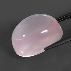 14,43 ctw natürlicher rosafarbener Rosenquarz, Transparent, Transparent / Lichtdurchlässig