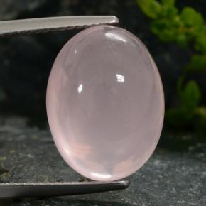 15,31 ctw natürlicher rosafarbener Rosenquarz, Oval Schliff, Lichtdurchlässig
