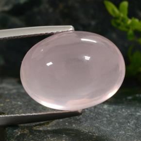 15,31 ctw natürlicher rosafarbener Rosenquarz, Oval Schliff, Lichtdurchlässig