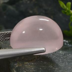 15,31 ctw natürlicher rosafarbener Rosenquarz, Oval Schliff, Lichtdurchlässig