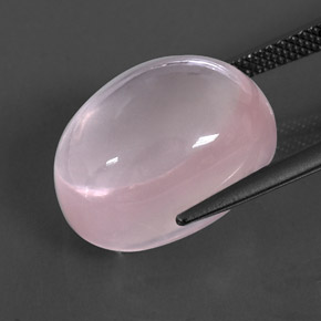 14,49 ctw natürlicher rosafarbener Rosenquarz, Transparent, Transparent / Lichtdurchlässig
