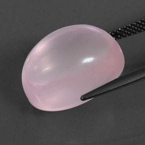 15,47 ctw natürlicher rosafarbener Rosenquarz, Transparent, Transparent / Lichtdurchlässig