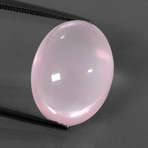 12,51 ctw natürlicher rosafarbener Rosenquarz, Transparent, Transparent / Lichtdurchlässig