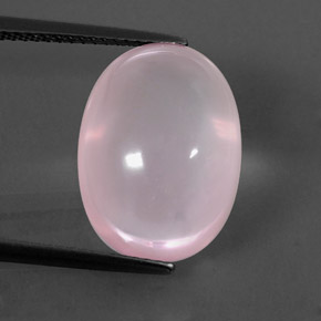11,32 ctw natürlicher rosafarbener Rosenquarz, Transparent, Transparent / Lichtdurchlässig