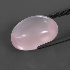 11,32 ctw natürlicher rosafarbener Rosenquarz, Transparent, Transparent / Lichtdurchlässig