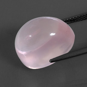 16,43 ctw natürlicher rosafarbener Rosenquarz, Transparent, Transparent / Lichtdurchlässig