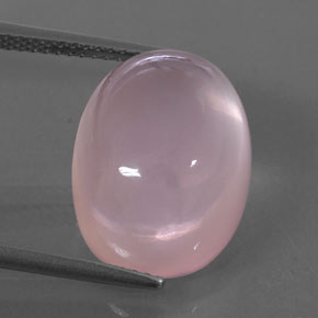 13,21 ctw natürlicher rosafarbener Rosenquarz, Transparent, Transparent / Lichtdurchlässig