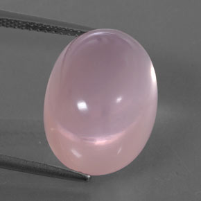 15,16 ctw natürlicher rosafarbener Rosenquarz, Transparent, Transparent / Lichtdurchlässig