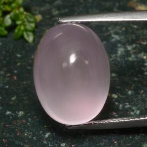 16,47 ctw natürlicher rosafarbener Rosenquarz, Oval Schliff, Lichtdurchlässig