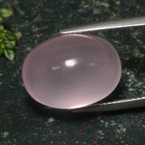 16,47 ctw natürlicher rosafarbener Rosenquarz, Oval Schliff, Lichtdurchlässig