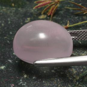 15,87 ctw natürlicher rosafarbener Rosenquarz, Oval Schliff, Lichtdurchlässig