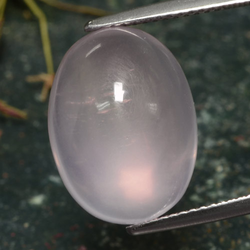 13,39 ctw natürlicher rosafarbener Rosenquarz, Oval Schliff, Lichtdurchlässig