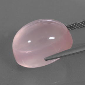 15,90 ctw natürlicher rosafarbener Rosenquarz, Transparent, Transparent / Lichtdurchlässig