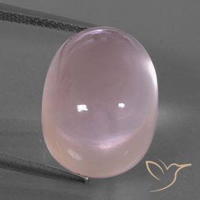 15.32ct Natürlicher hellrosa Rosenquarz, Oval, Transparent / Lichtdurchlässig